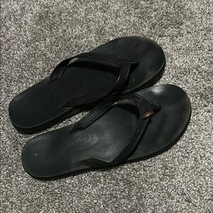 Rainbow Black Sandals